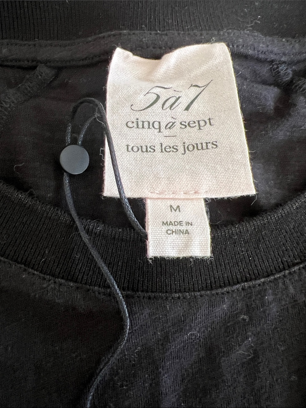 Cinq a sept embellished tee. Never worn. Size M - Picture 3 of 3